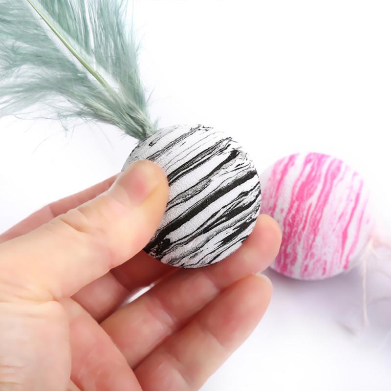 Cat Pet Toy Star Texture Ball Throwing Cat Supplies Feather EVA Material Light Foam Kitten Interactive Funny Entertainment