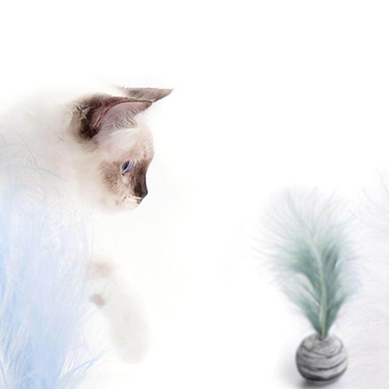 Cat Pet Toy Star Texture Ball Throwing Cat Supplies Feather EVA Material Light Foam Kitten Interactive Funny Entertainment