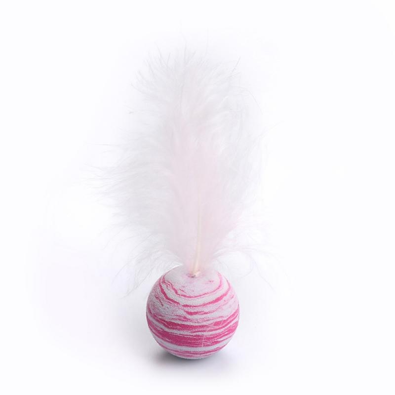 Cat Pet Toy Star Texture Ball Throwing Cat Supplies Feather EVA Material Light Foam Kitten Interactive Funny Entertainment