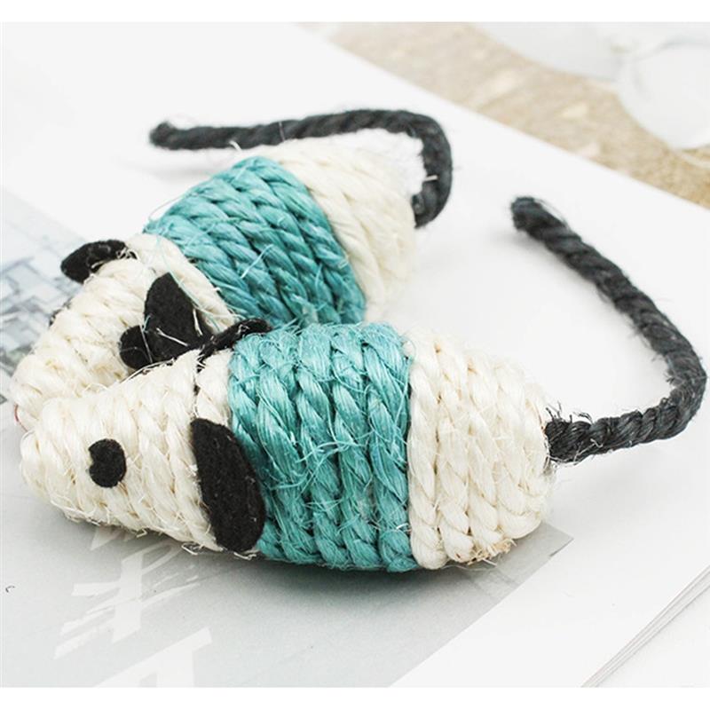 3Pcs/Set Mice Cat Toys Interactive Cat Squeaky Toys Kitten Mouse Toys For Cats Pet Supplies Cat Favors Random Color